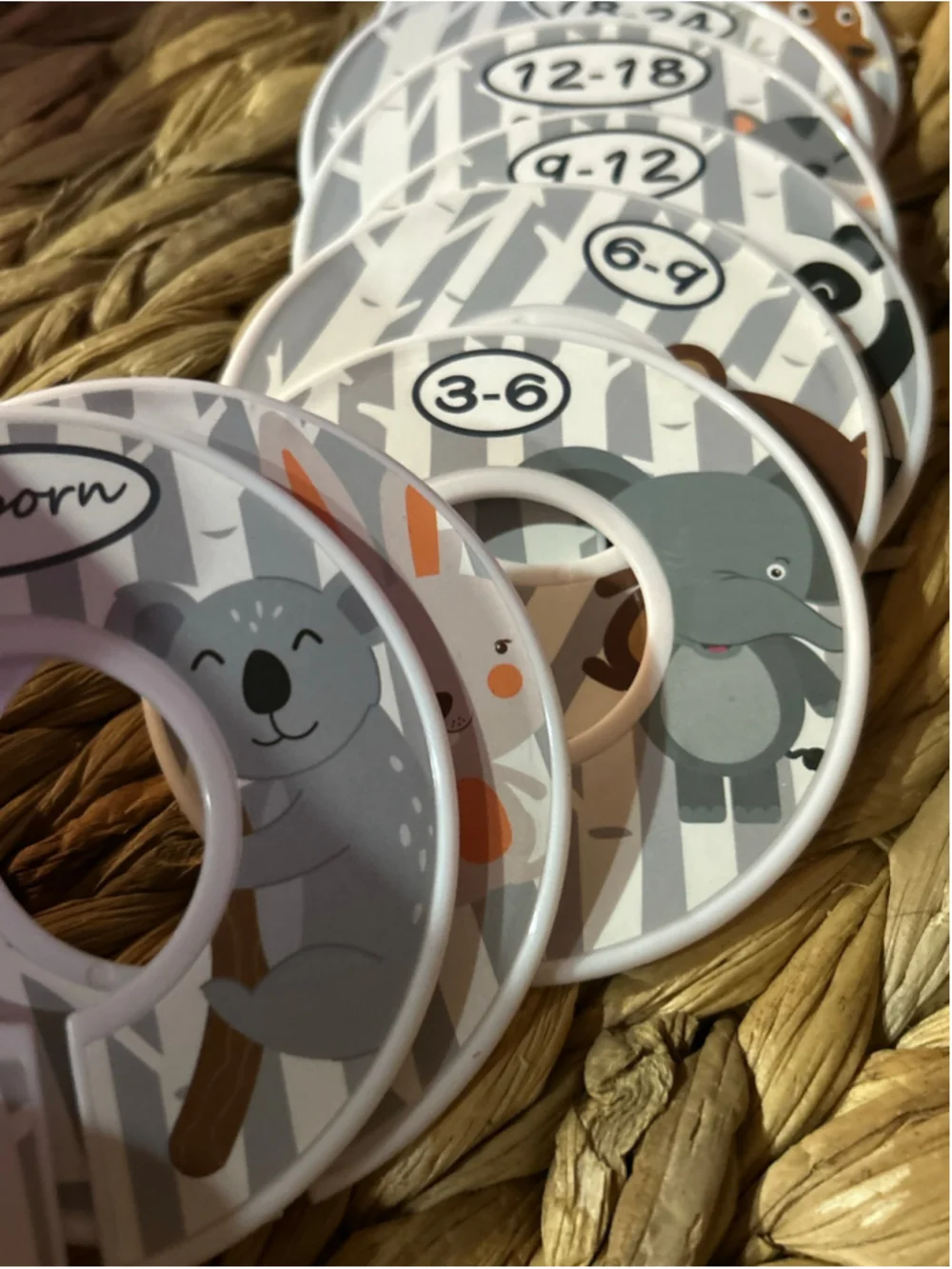 Unbranded Baby Closet Organizer Dividers Set One Size White Grey